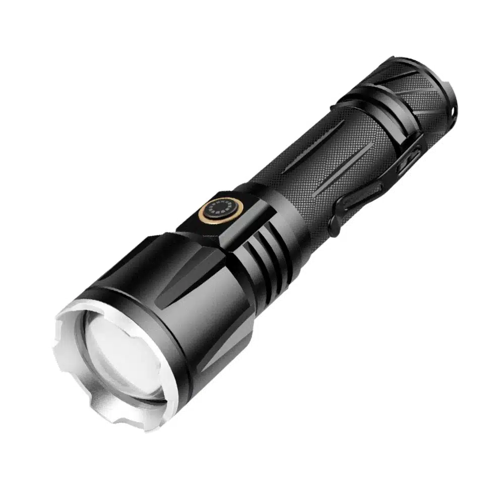 Lampe torche rechargeable LED Shooter - Zoom longue portée