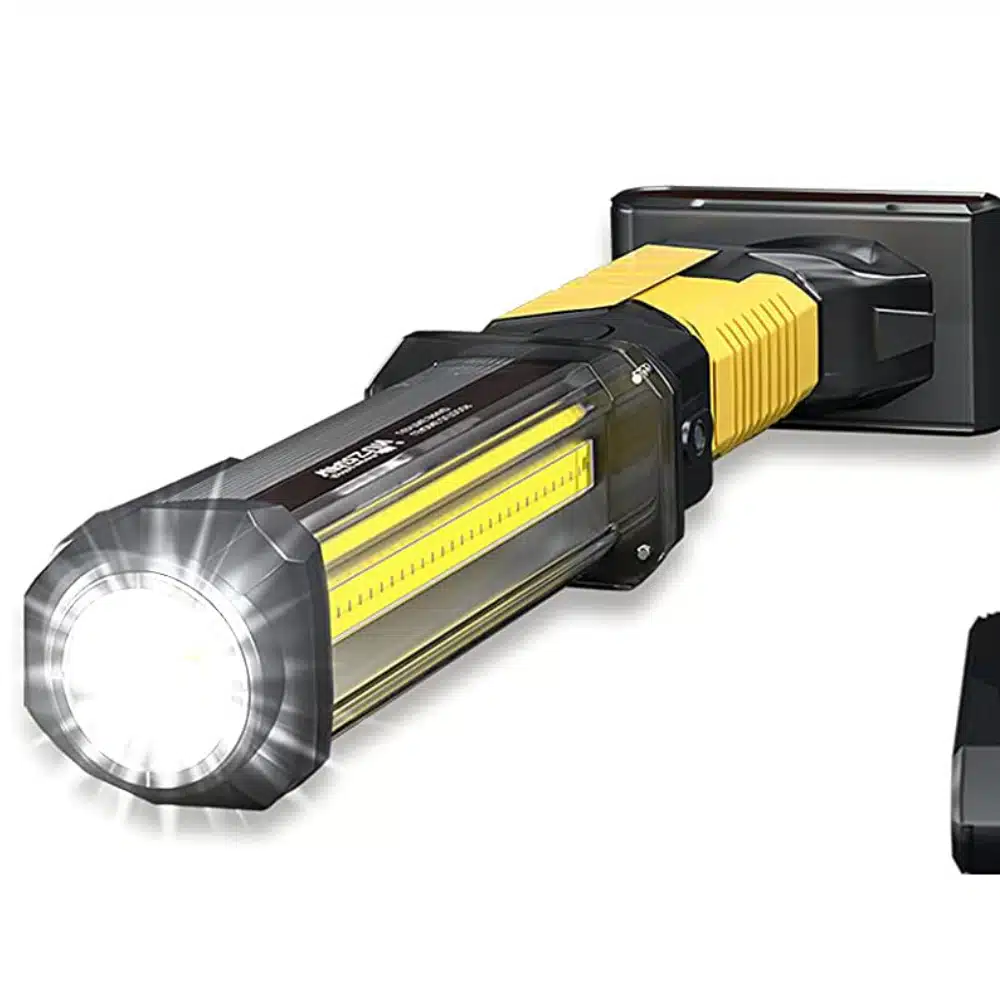 Lampe de Travail LED Rechargeable Baladeuse LED Mecanicien Lampe Travail  Magnétique sans Fil avec Interrupteur Accroche USB pour Mécanique Auto