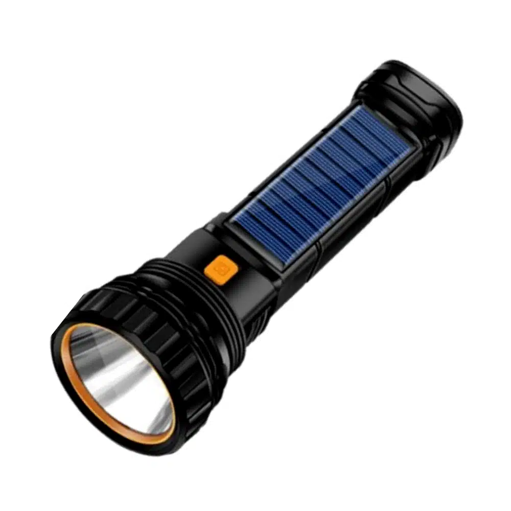 Lampe torche tactique rechargeable solaire Mington - torche solaire