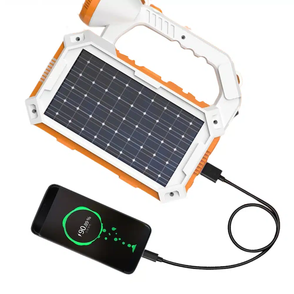 Projecteur solaire camping multifonctions - Un éclairage sympa