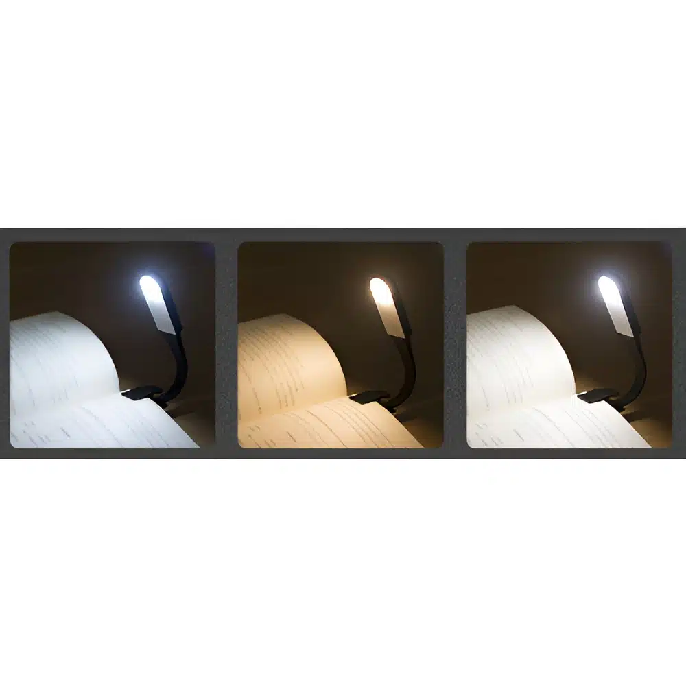 Lampe de lecture pince LED rechargeable - Comptoir des Lampes