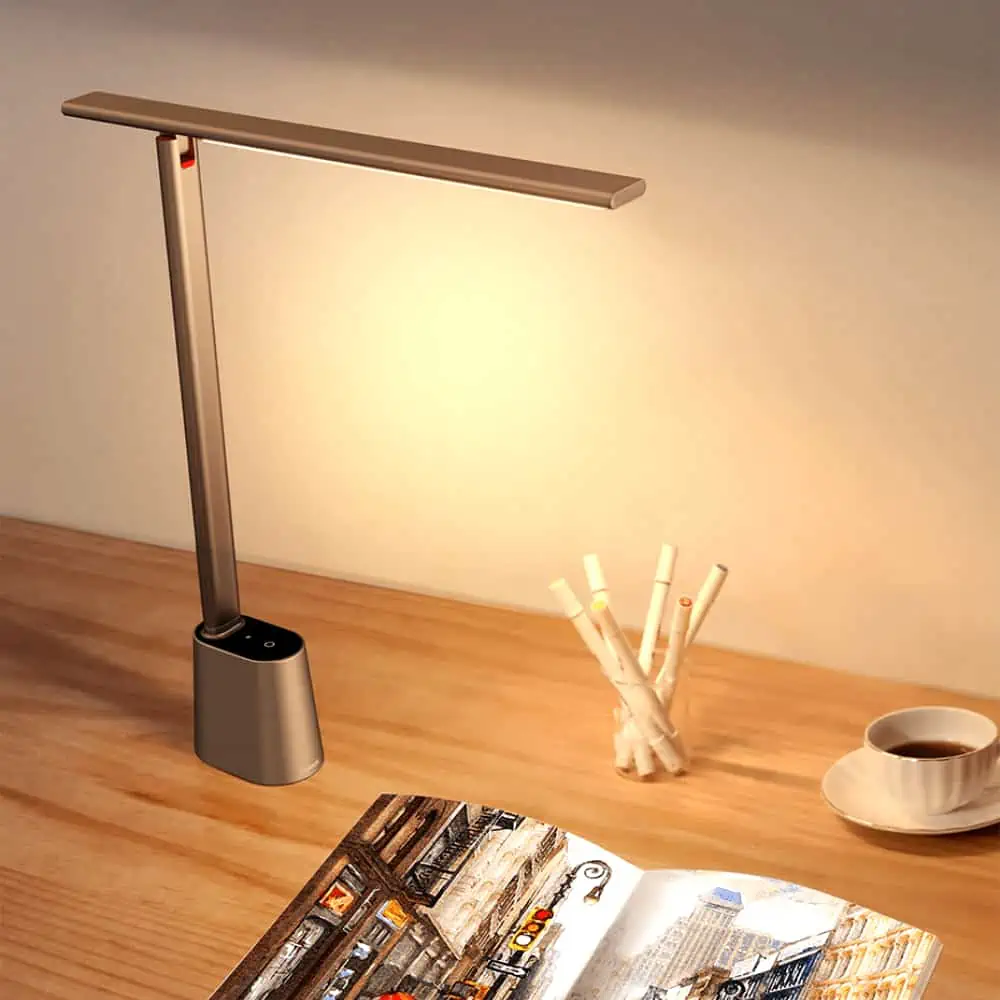 Lampe de bureau rechargeable moderne grise Baseus