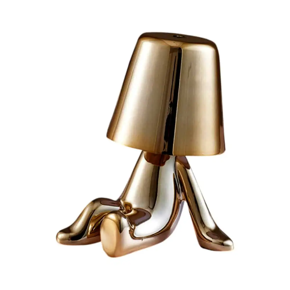 Lampe sans fil rechargeable statue GoldenBoy - Lampes de table