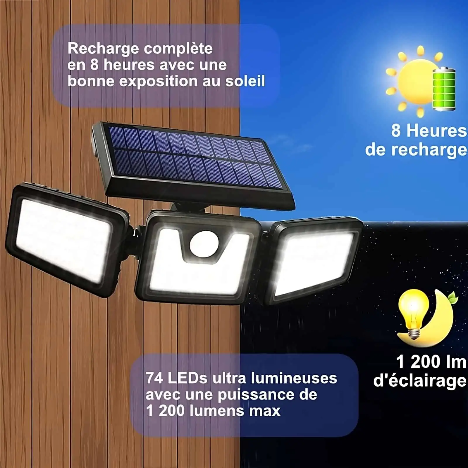 Lampe LED solaire murale Obra - Nos lampes solaires