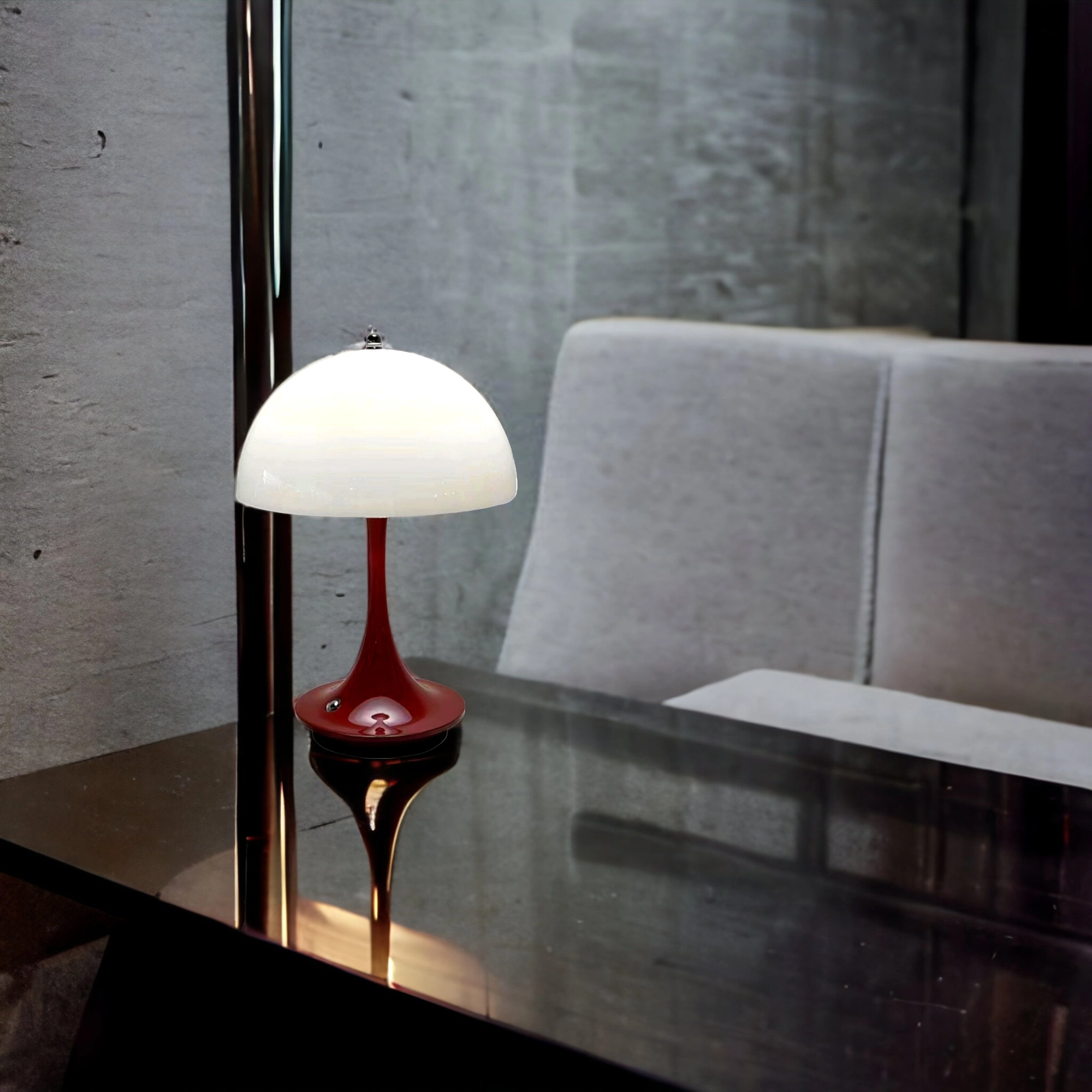 Lampe de table sans fil LED dorée Lina - Lampes de table